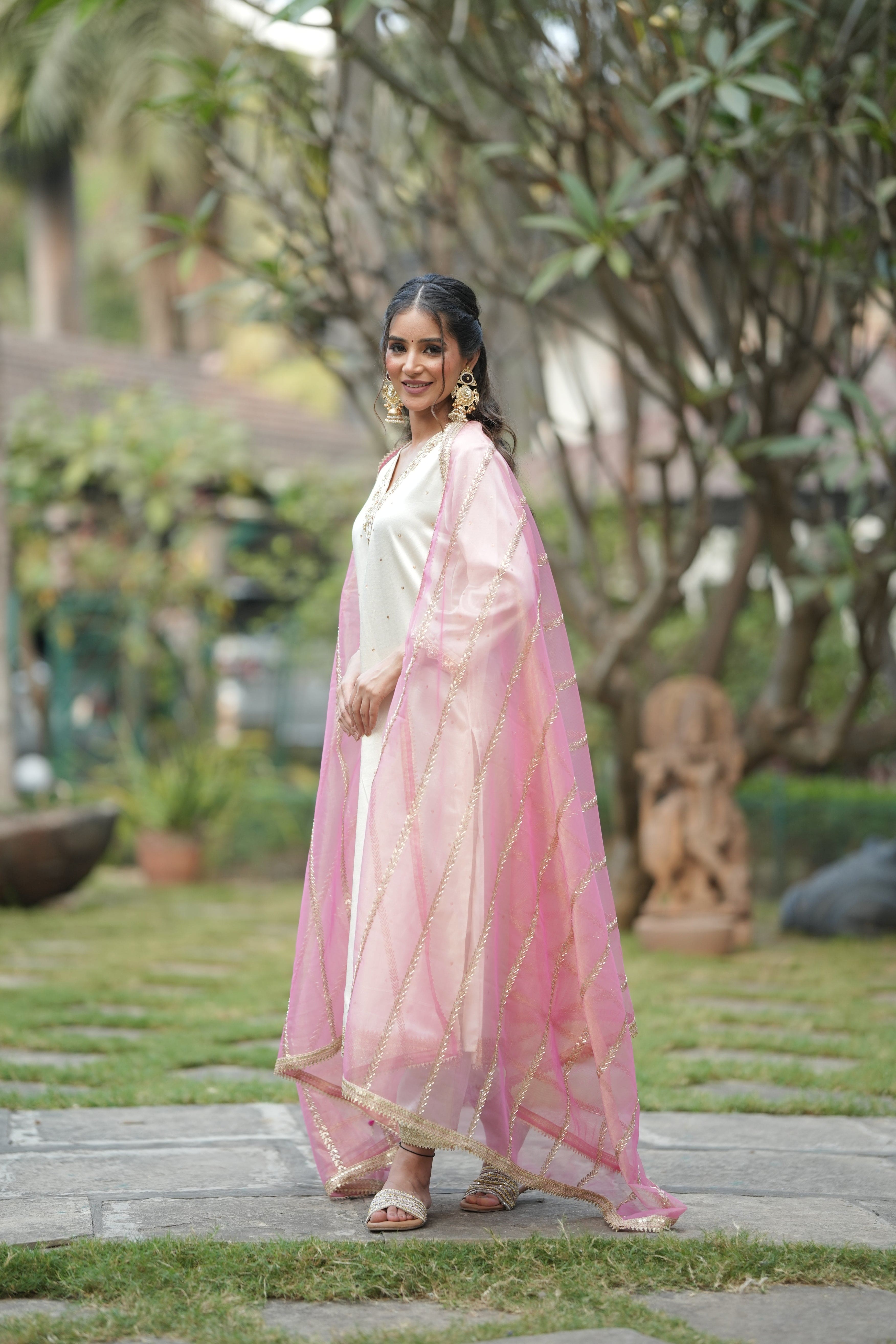 Ethereal Weave Silk Kurta Set - Event Style